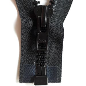 BLACK Vislon 8 Vintage Zipper coarse elephant teeth size 8 divisible (580 YKK) Zipper молния fermuar cerniera cipzár cremallera