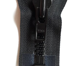BLACK Vislon 8 Vintage Zipper coarse elephant teeth size 8 divisible (580 YKK) Zipper молния fermuar cerniera cipzár cremallera