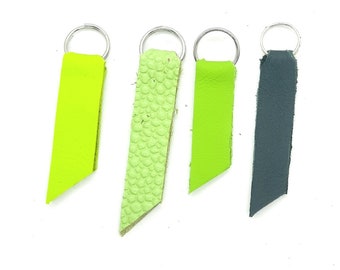 LEATHER puller helper zipper pendant pockets wallet folders jackets green colors