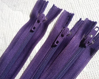 20 pieces 18 cm YKK zippers, color BLUE-LILA 559, size #3, non-separating