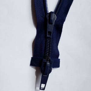 INK BLUE nylon 5 vintage zipper separable 2-way size 5 (Opti 210) Zipper cipzár молния fermuar cerniera fermeture à glissière רוכסן