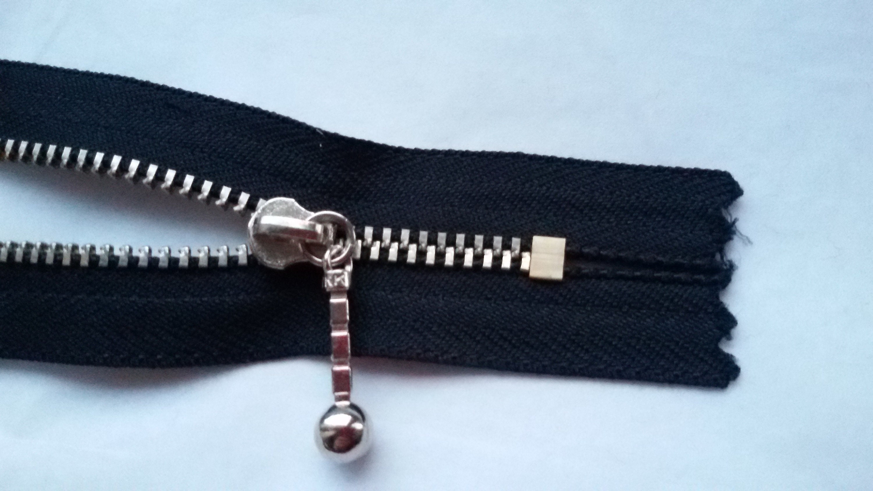BLACK M3 Indivisible Vintage Zipper Metal Silver Colour BLACK M3 Indivisible Vintage Zipper Metal Silver Colour