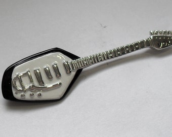 Silver 925 Pin Vox Phantom Guitar - garage punk - music rock and roll lovers