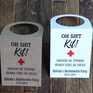 Oh merda Kit Tag. Etichetta bomboniera per bottiglie