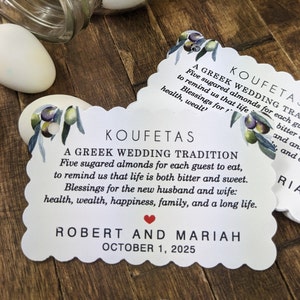 Cookie Shaped Tags.  Thank you Tags. Koufeta Tags A greek tradition tags
