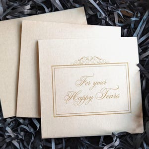 Personalized Tears of joy tissue packs, Custom vintage decor handkerchief