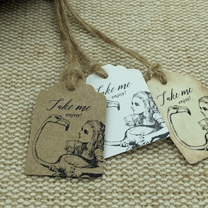 Alice in Wonderland Favor Tags: Tea Party Decoration
