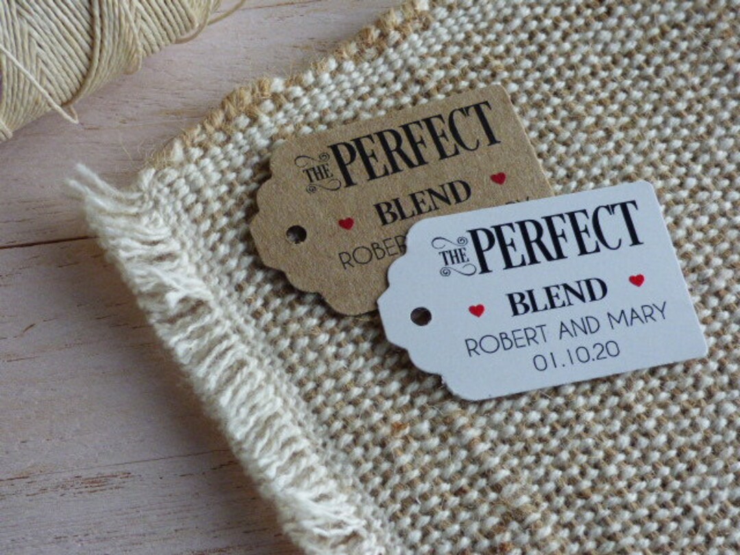 Perfect Tags MINI TAG the Perfect Blend Tag. Wedding Favor Tag - Etsy