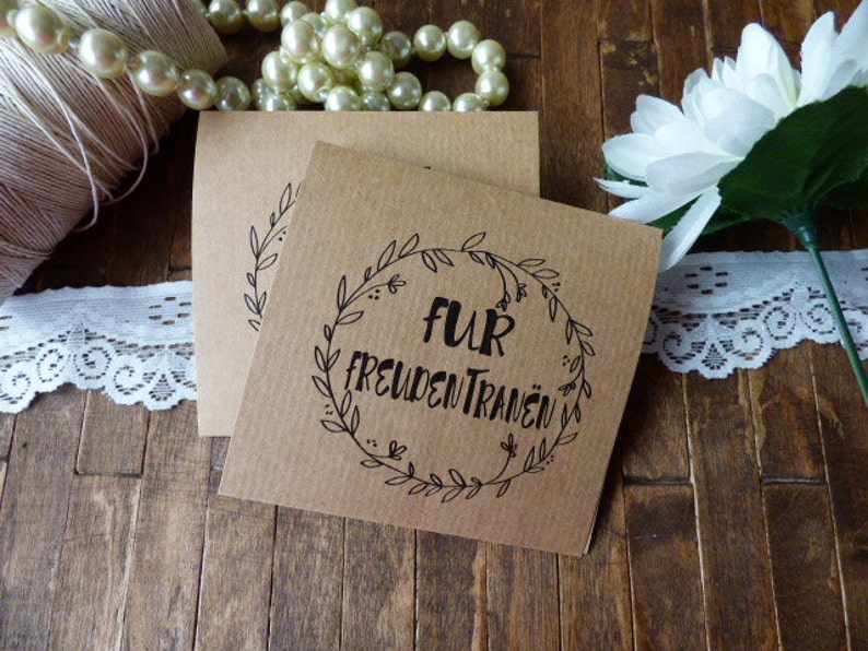 Personalized Rustic tissue packs 20 personalized Tears of Joy Tissue Packs