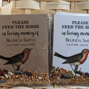 Memorial seed packs, Celebration of life, Forget me not, Memorial Keepsake. UNFILLED favor envelopes