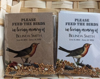 Memorial seed packs, Celebration of life, Forget me not, Memorial Keepsake. UNFILLED favor envelopes