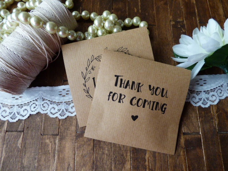 Personalized Rustic tissue packs 20 personalized Tears of Joy Tissue Packs