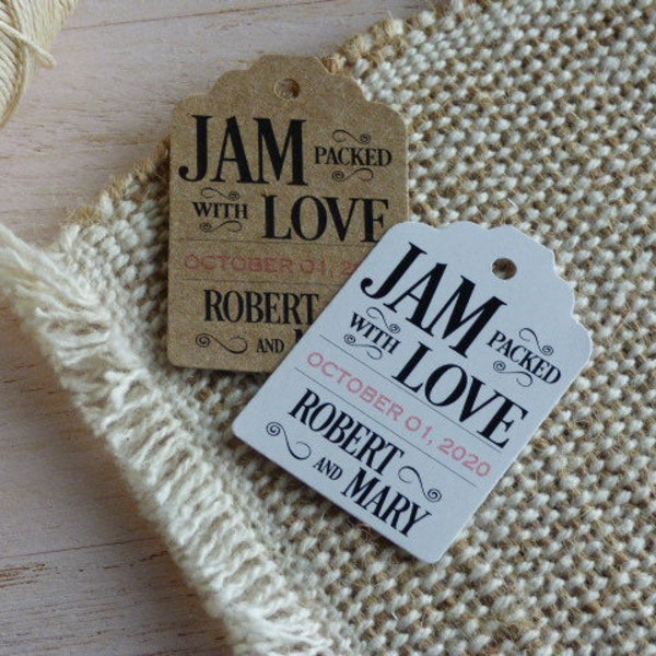 MINI TAG Jam packed with love. Jam Label
