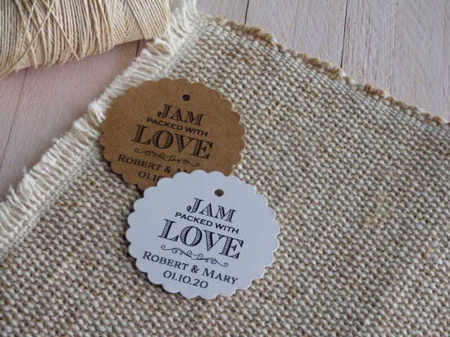 Jam packed with love Tag. Jam Jar Tag | Etsy