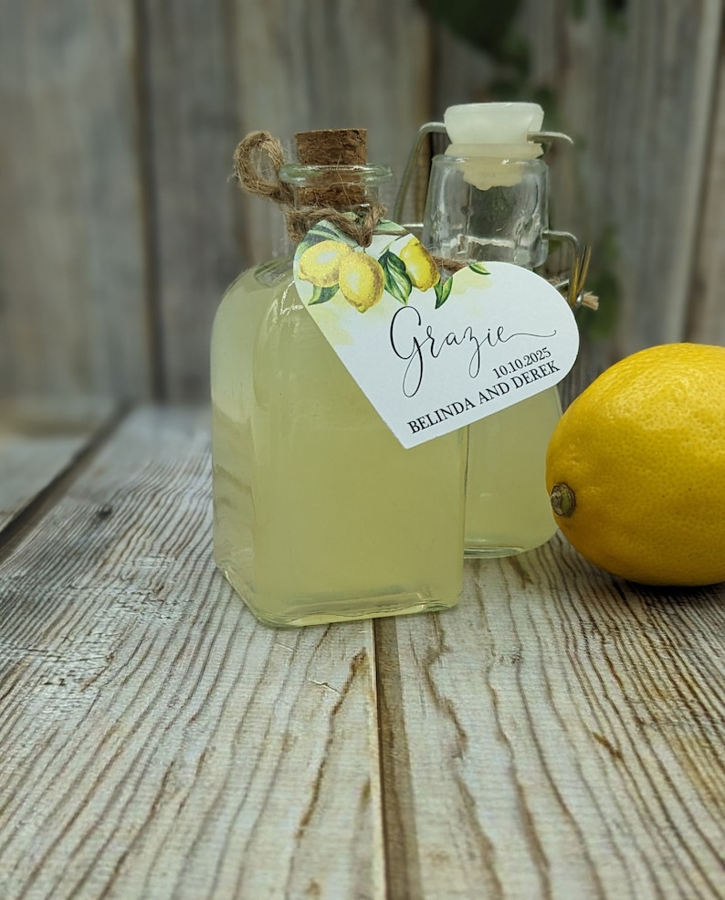 Étiquettes en forme de coeur. Balises Grazie. Balises Limoncello image 1