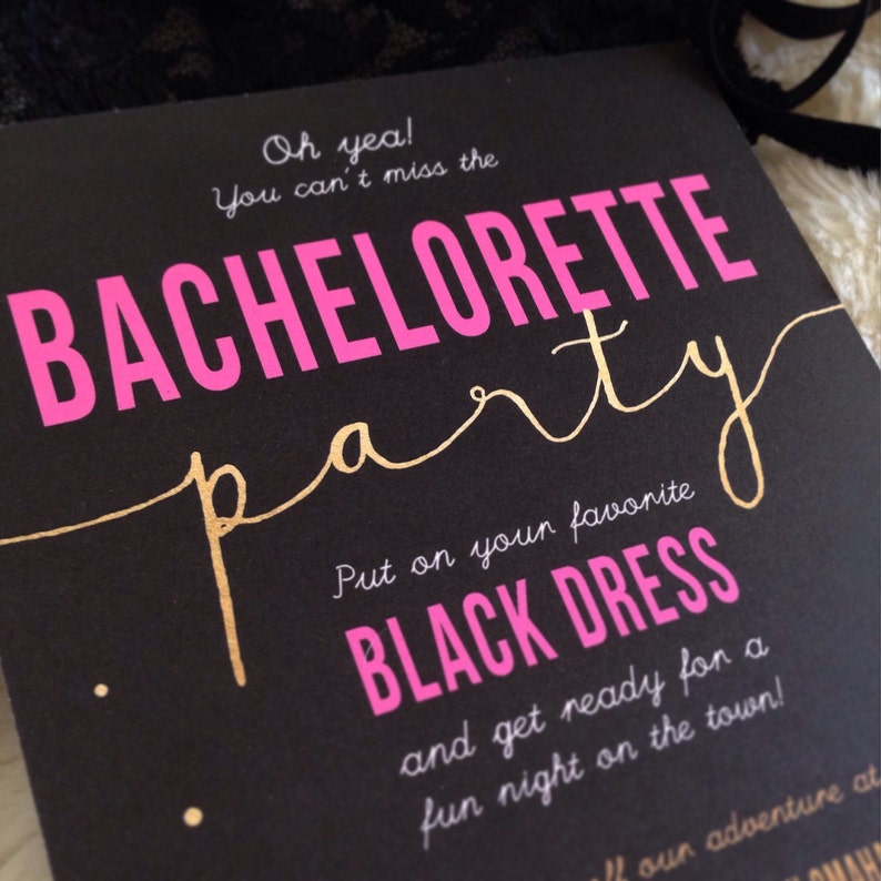 bachelorette party invite Bachelorette invite | Friend Invitation