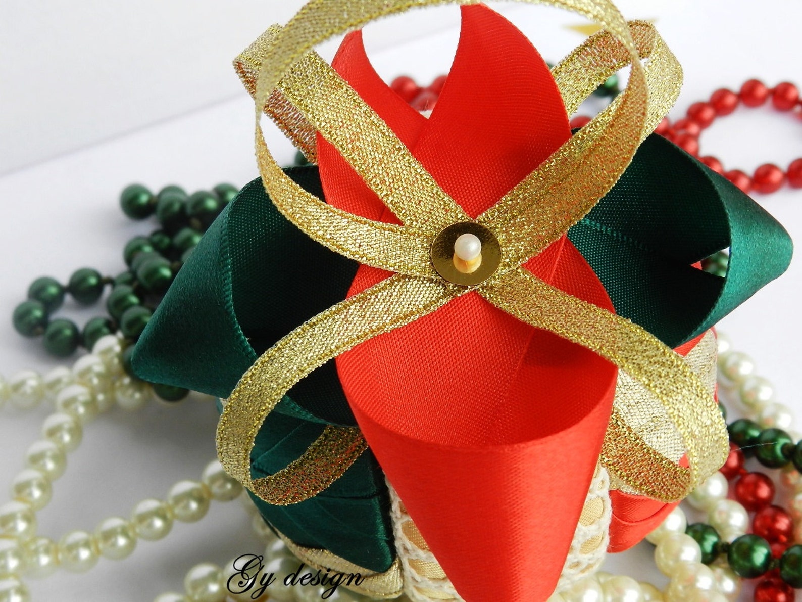 Traditional Christmas Tree Ornaments Gold Ornament Ball Etsy