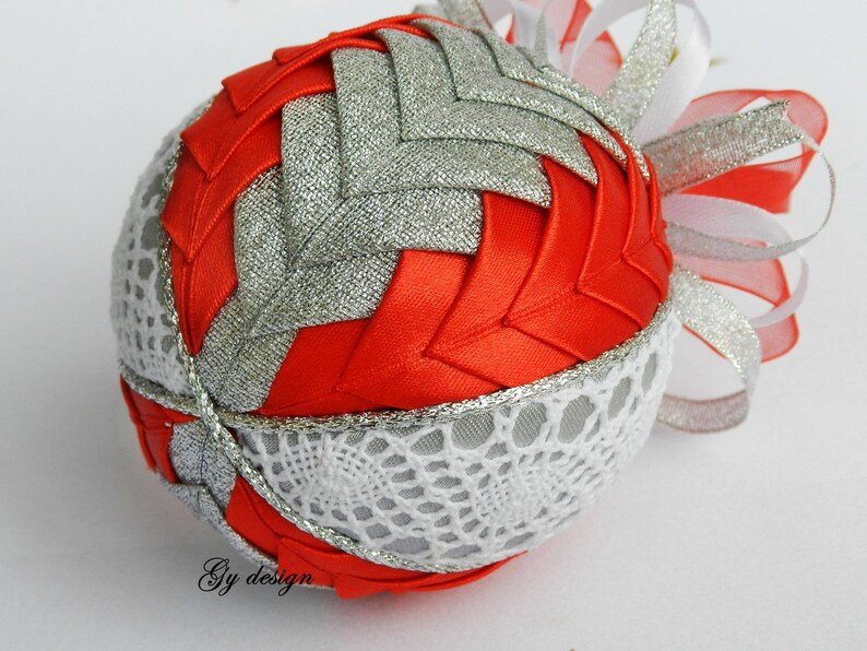 Lovely Lace Ornament Quilted Ornaments Xmas Baubles Christmas Baubles