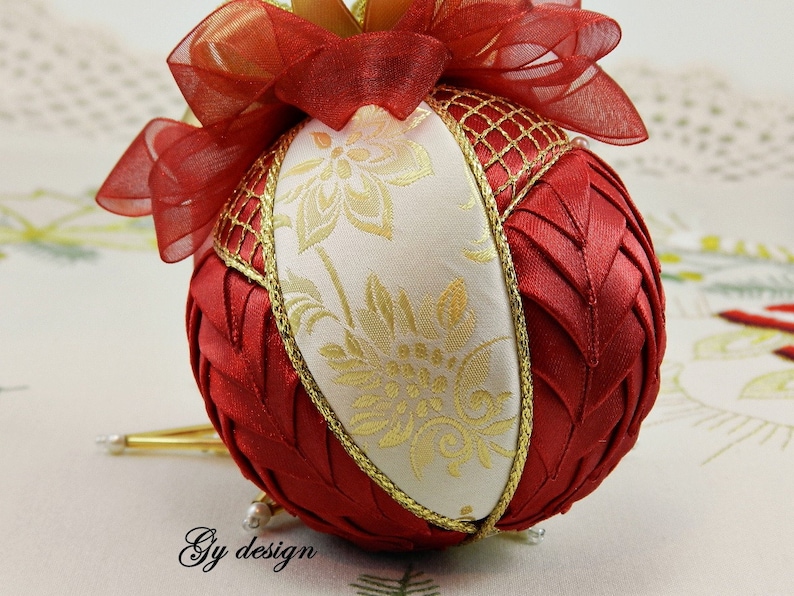Red Wine Star Christmas Ornament Kimekomi Xmas Ornaments Christmas