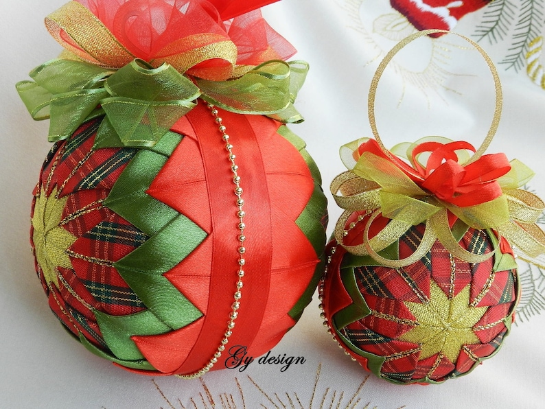 Scottish Christmas ornament xmas ornament quilted ornaments | Etsy