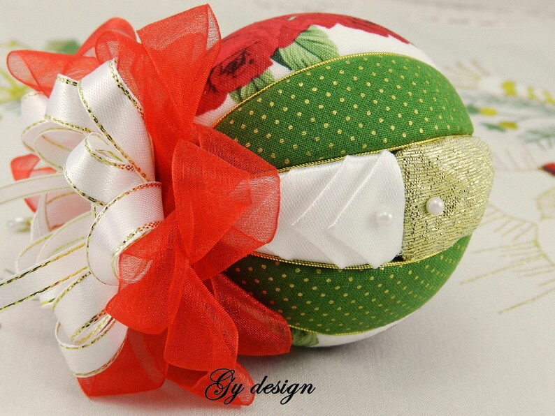 Rose Christmas Tree Ornament 