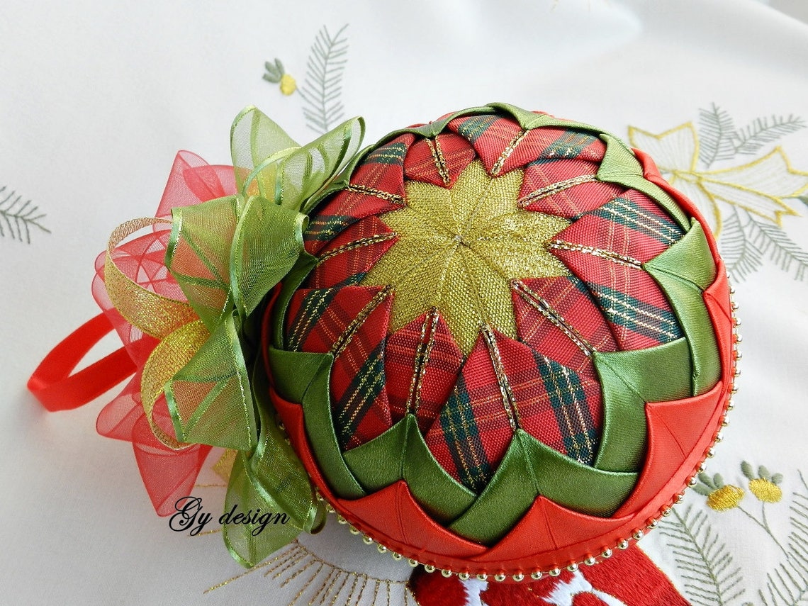Scottish Christmas ornament xmas ornament quilted ornaments Etsy