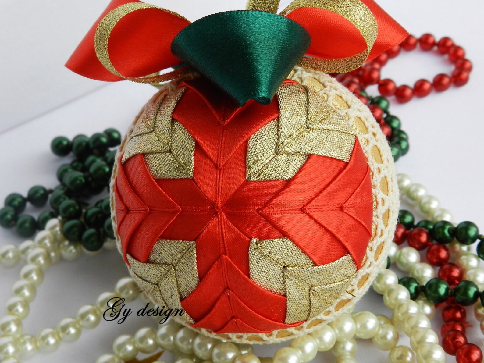 Traditional Christmas Tree Ornaments Gold Ornament Ball Etsy