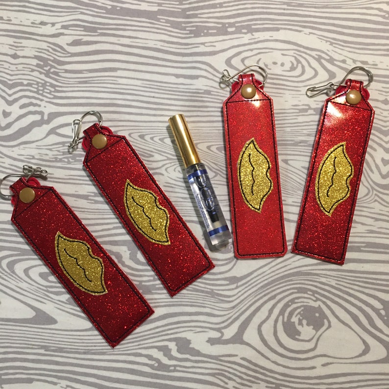 Tall Lipstick/Lipgloss Holder Keychain Etsy