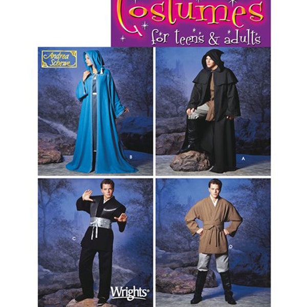 Simplicity 5840 / S5840 Sewing Pattern for Men Women Teens Hooded Robe & Tunic Costume - Size XS S M L XL (All Sizes) - New UNCUT F/F