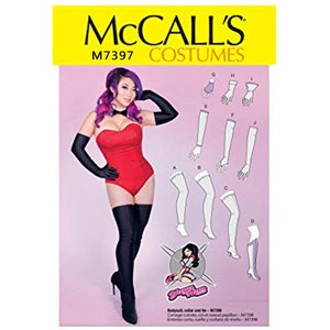 McCalls 7397 / M7397 Costume Sewing Pattern for Womens Gloves, Stockings, Boot Covers, Arm & Leg Warmers - Size XS S M L XL - New Uncut F/F