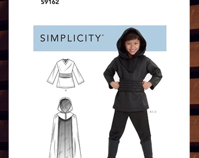 Simplicity 9162 S9162 Sewing Pattern for Kids Ninja Costume - Size 3 4 ...