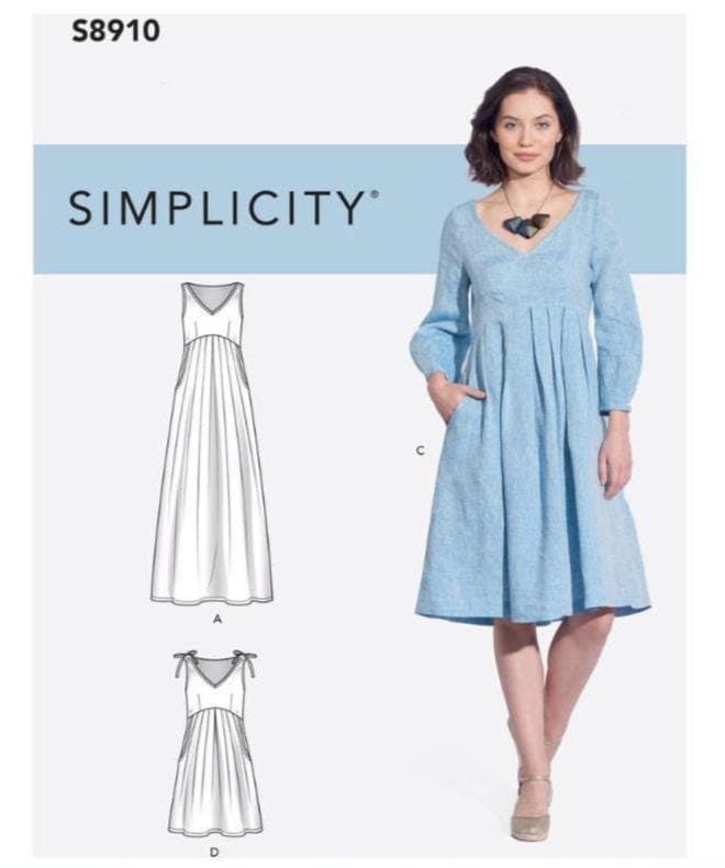 Sewing Pattern for Womens Dress - Size 6 8 10 12 14 or 14 16 18 20