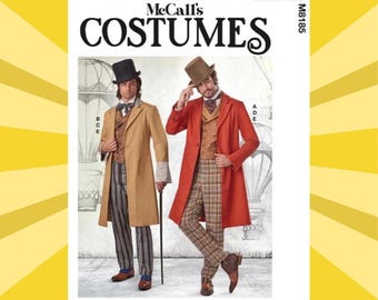 Men's Costume Circa 1881-1889 - Mccall's M8185 - Etsy