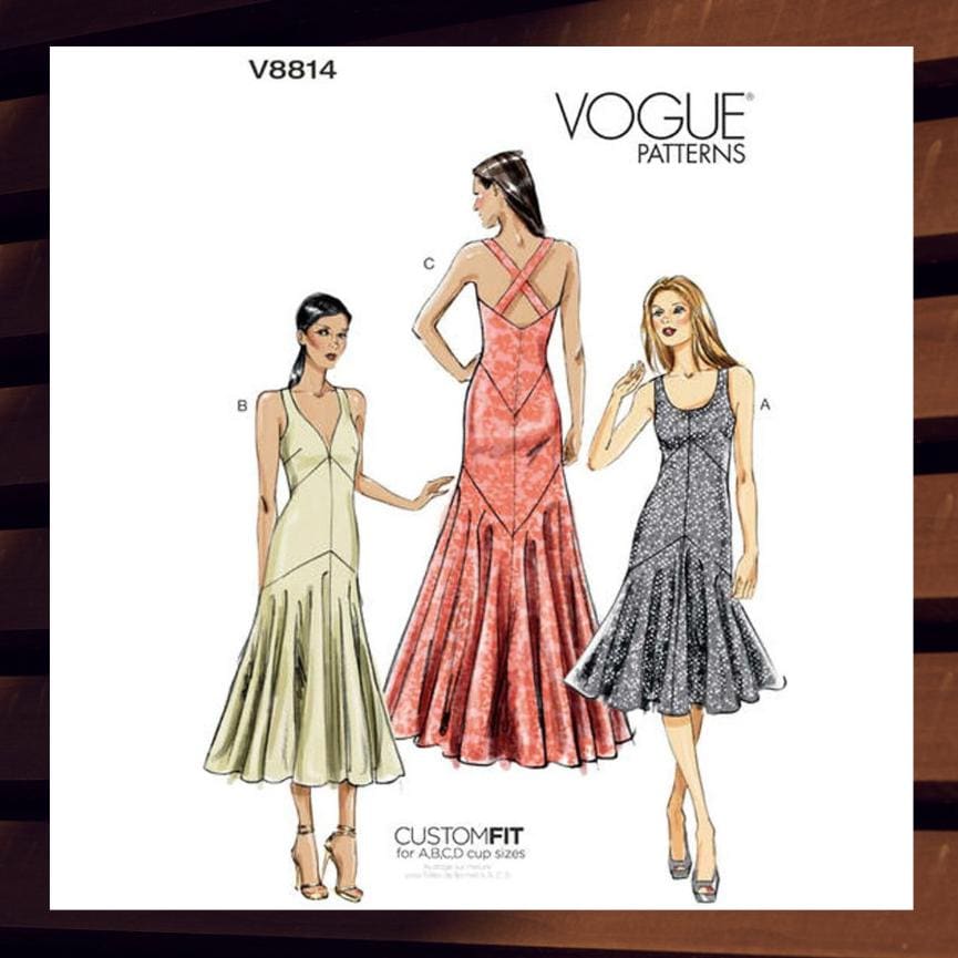 Vogue 8814 V8814 Evening Gown Sewing Pattern for Women