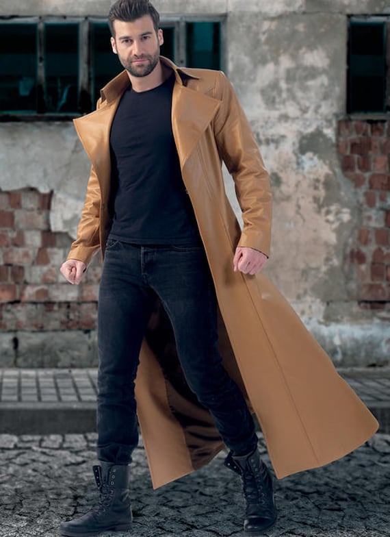 Sewing Pattern for Mens Duster Coat - Size 38 40 42 44 or 46 48 50