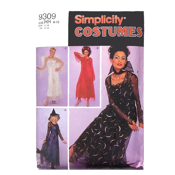 Adult Angel Devil Enchantress And Witch Costumes Sewing Etsy