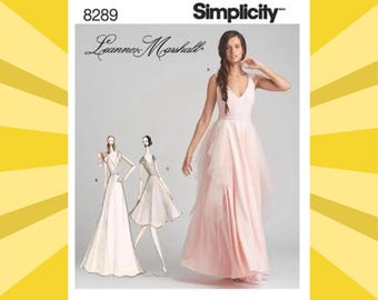Sewing Pattern for Womens Evening Gown - Size 4-12 or 12-20 Prom, Wedding, Bridesmaid - UNCUT F/F - OOP Simplicity 8289 S8289 Sewing Pattern for Womens Evening Gown - Size 4-12 or 12-20 Prom, Wedding, Bridesmaid - UNCUT F/F - OOP Simplicity 8289 S8289