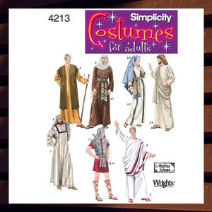 Sewing Pattern for Men Women Teen Nativity Costume - Size XS S M L XL Jesus, Mary, Soldier + more - UNCUT F/F - Simplicity 4213 S4213