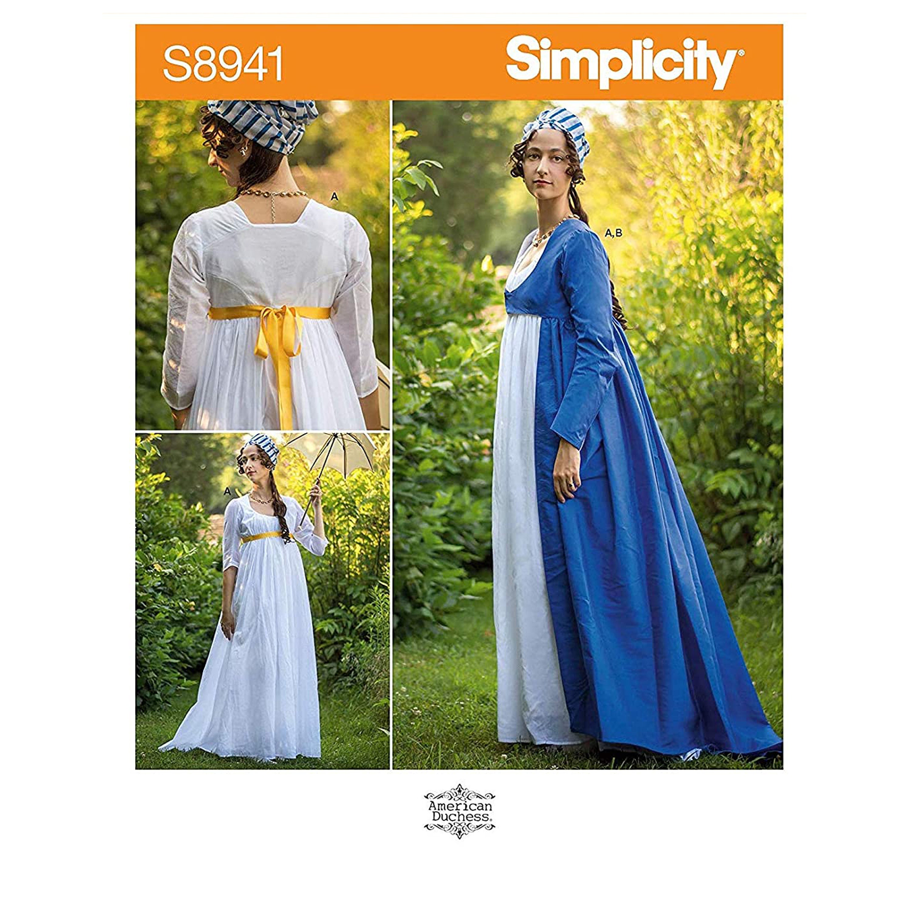 Simplicity Ladies Regency Gown and Robe ...