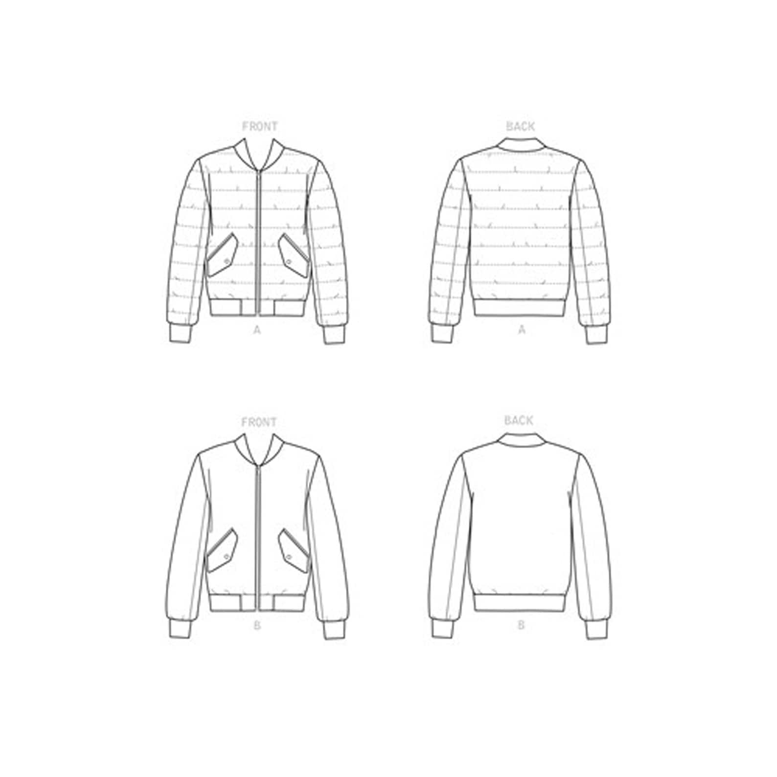 Mens Bomber Jacket Sewing Pattern Simplicity S9190 Size Etsy