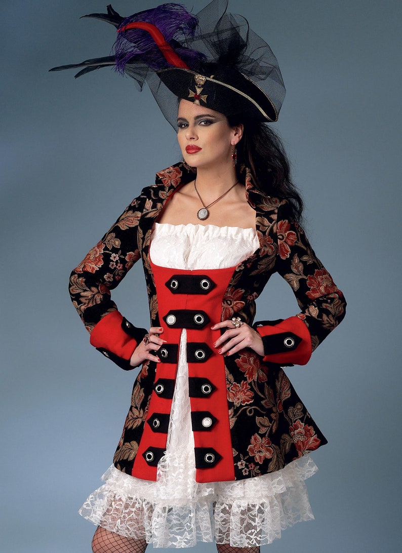 Women's Pirate Costumes Sewing Pattern Butterick B6114 Etsy