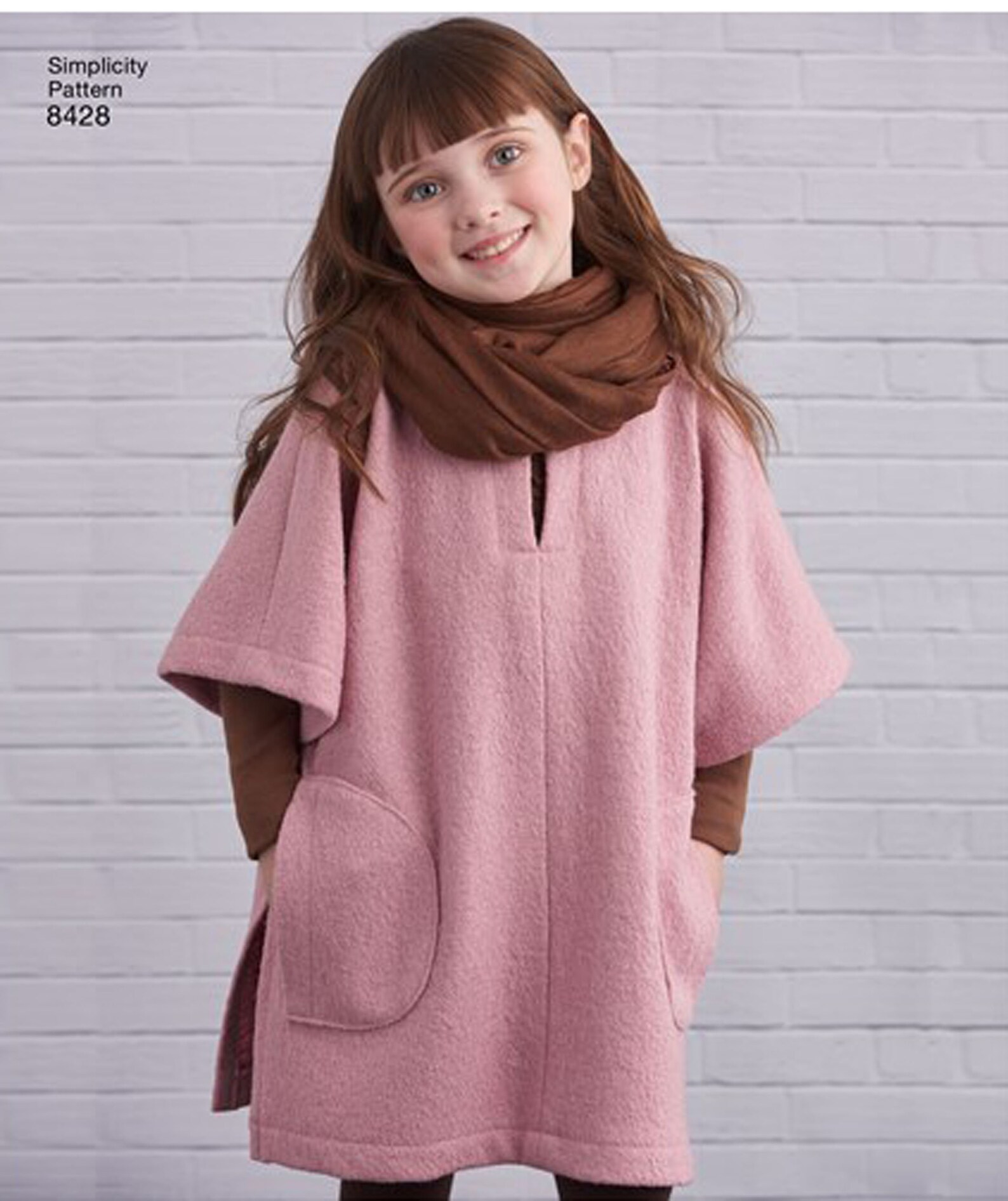 Easy Child's Poncho Sewing Pattern Simplicity 8428 Size Etsy