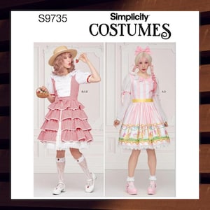 Simplicity 9735 S9735 Lolita Sewing Pattern for Women - Size