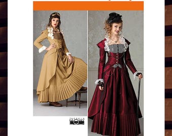 Sewing Pattern for Womens Steampunk Costume - Size 6 8 10 12 or 14 16 18 20 22 Coat, Bustier, Skirt - UNCUT F/F - Simplicity 2172 S2172