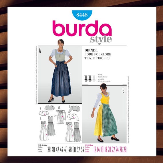 Traditional Dirndl Sewing Pattern