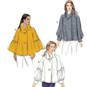 Very Easy Vogue V9347 Misses Swing Tops with Sleeve Options.  Paper Sewing Pattern, New, Uncut, Factory Folded