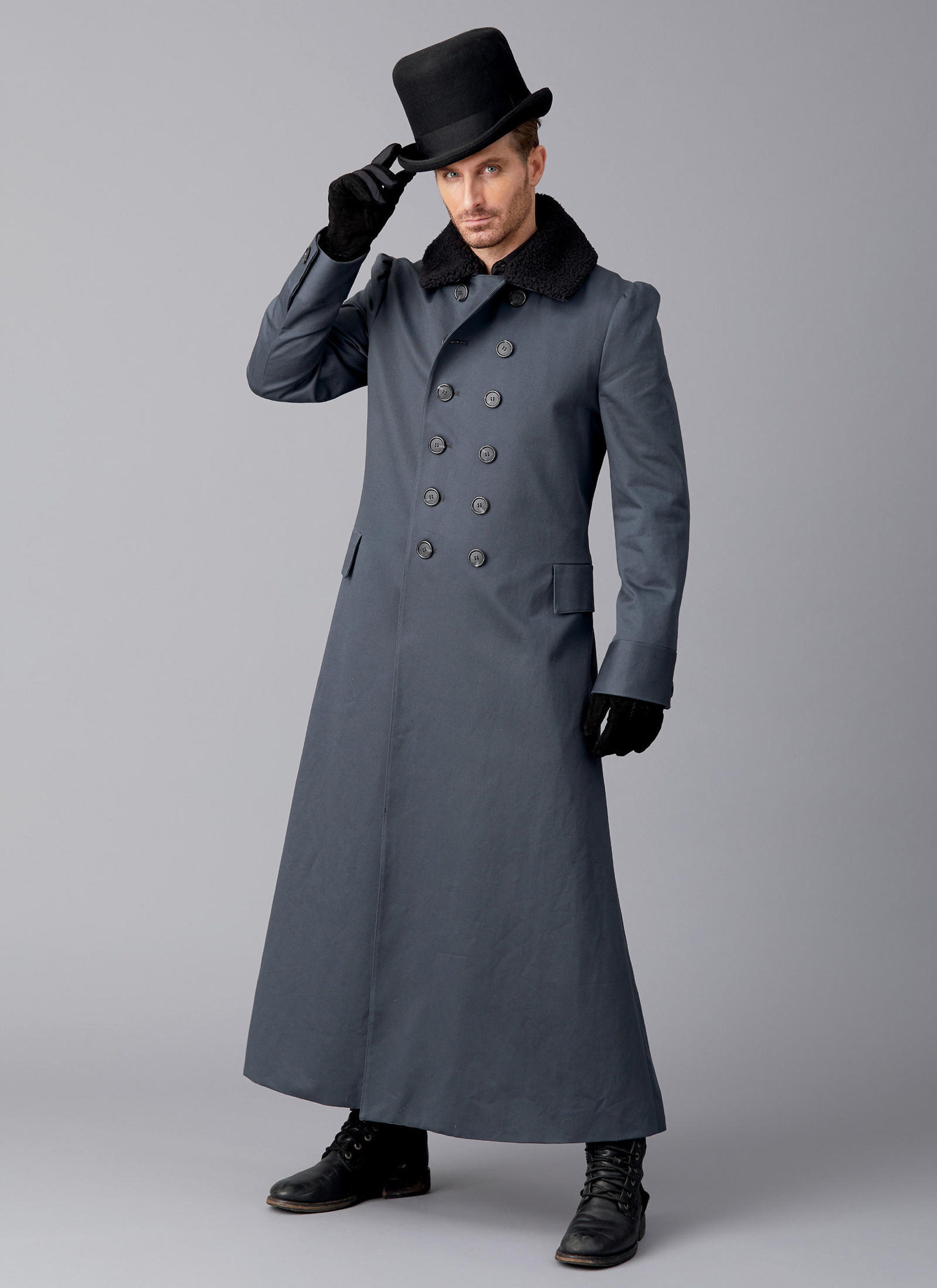 Men's 1814 Greatcoat Sewing Pattern Mccalls M8137 Size Etsy Australia