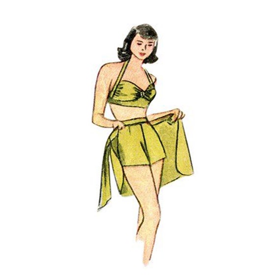 Simplicity 8932 S8932 Retro 40s Sewing Pattern for Womens