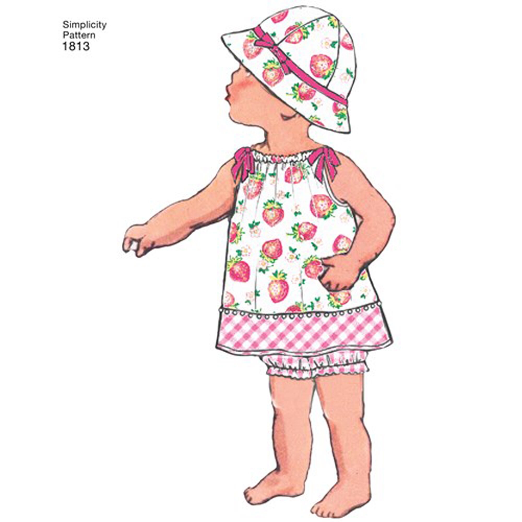 Simplicity Vintage Baby Sewing Pattern 1813 Size XXSL Etsy UK