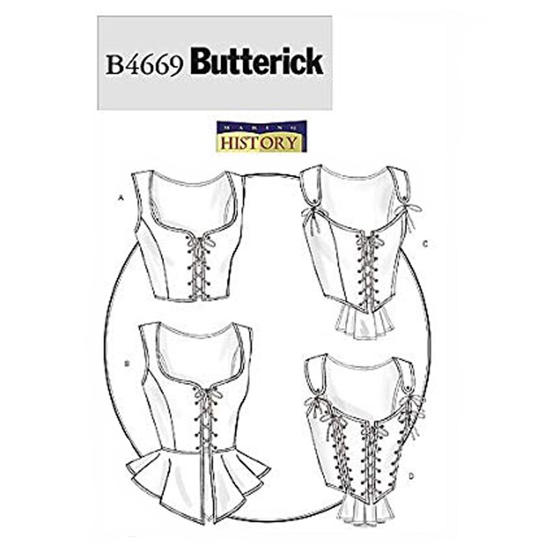 Misses Corsets Sewing Pattern Butterick B4669 Size AA6-12 1 - изображение. 